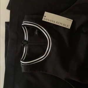 NWT Banana Republic Black Sleeve Black Sleeveless Sheath Dress Size 0 Petite